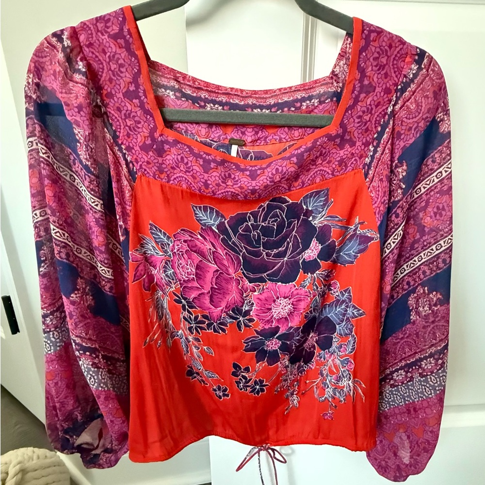 Free Prople Floral Print Women's Top